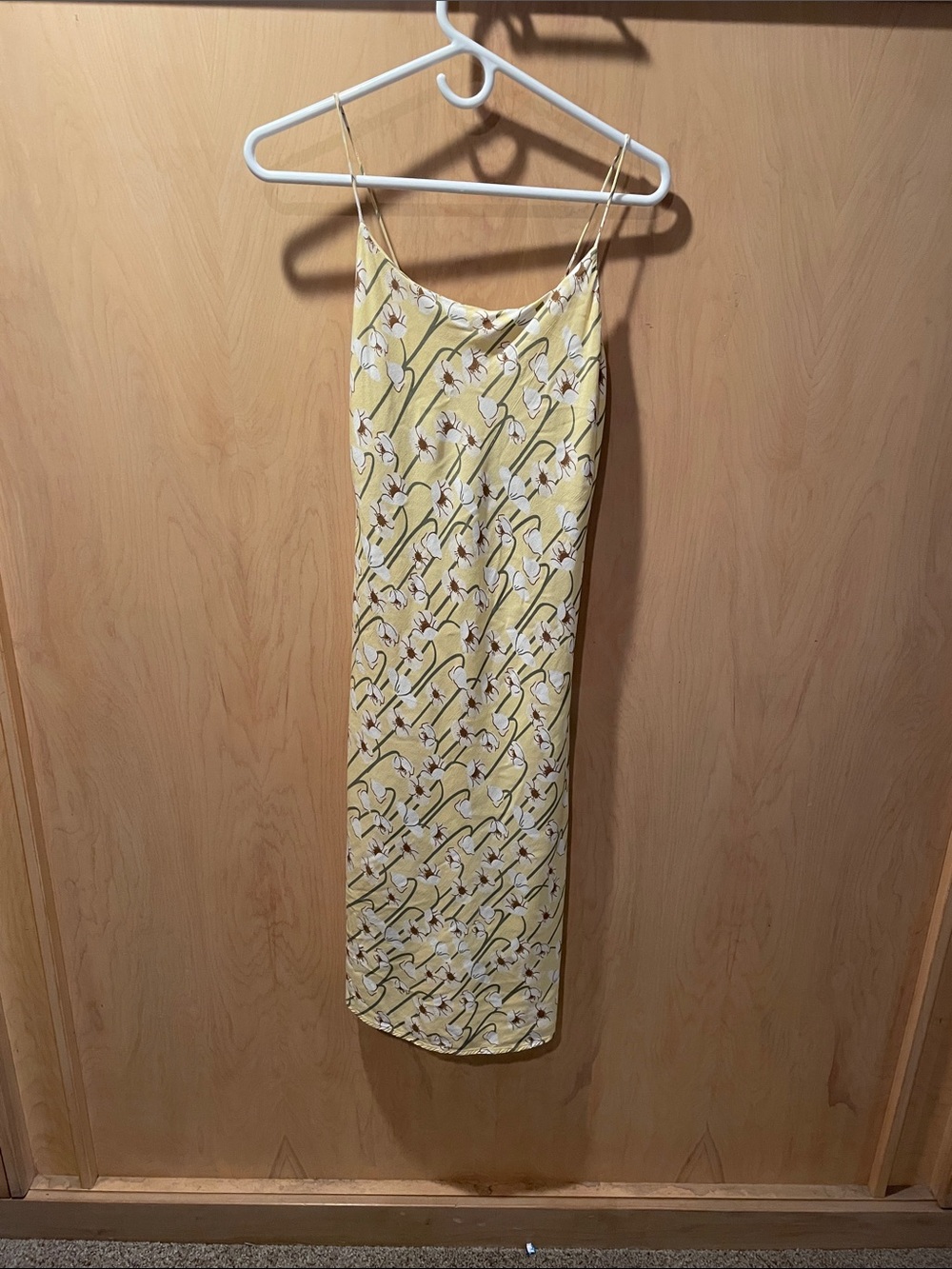 RVCA Yellow Floral Slip Dress